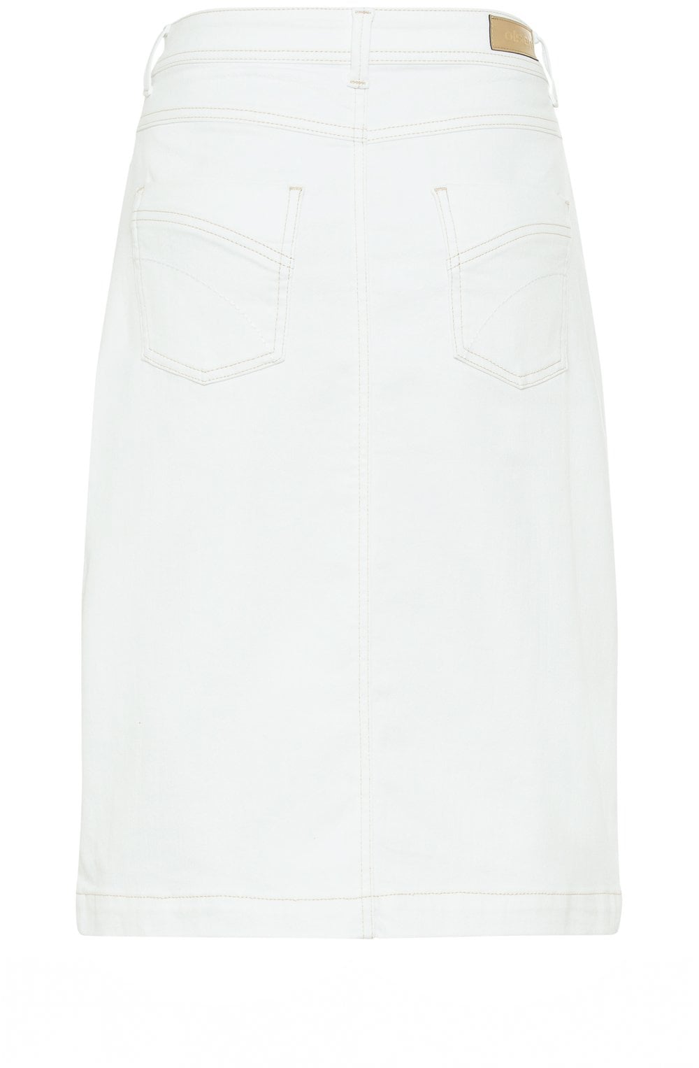 White Denim Skirt