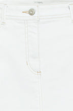 White Denim Skirt
