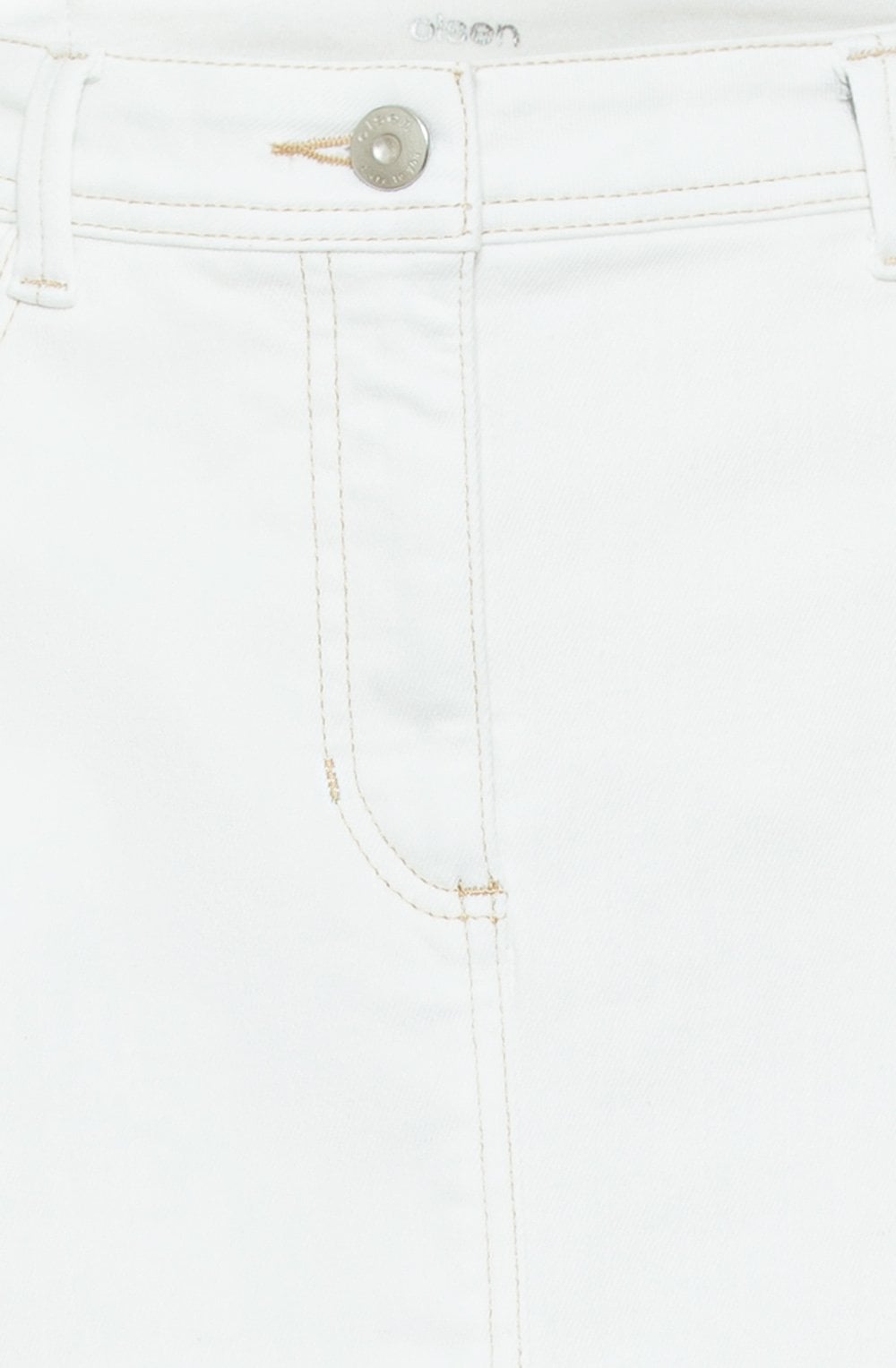 White Denim Skirt