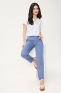 White Embroidered and Tassel Tie Design Cosima Top