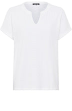 White Embroidered Front Cosima T shirt