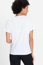 White Embroidered Front Cosima T shirt