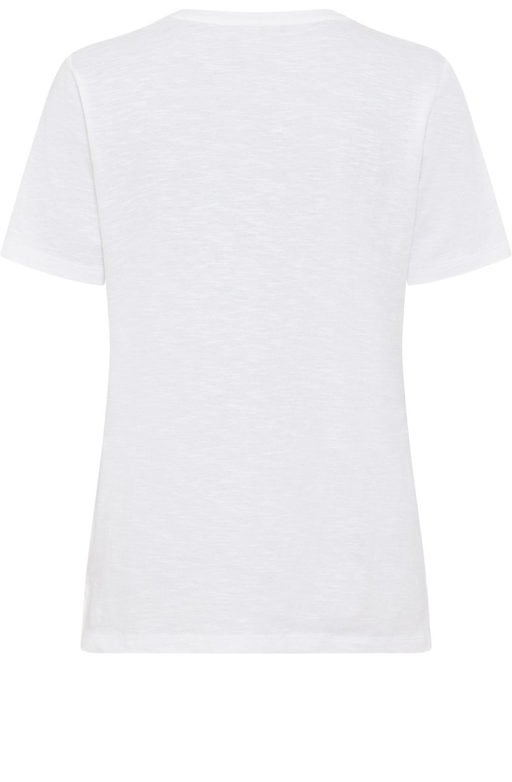 White Embroidered Neck Hannah T Shirt