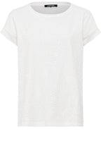 White Floral Embroidered Cosima Top