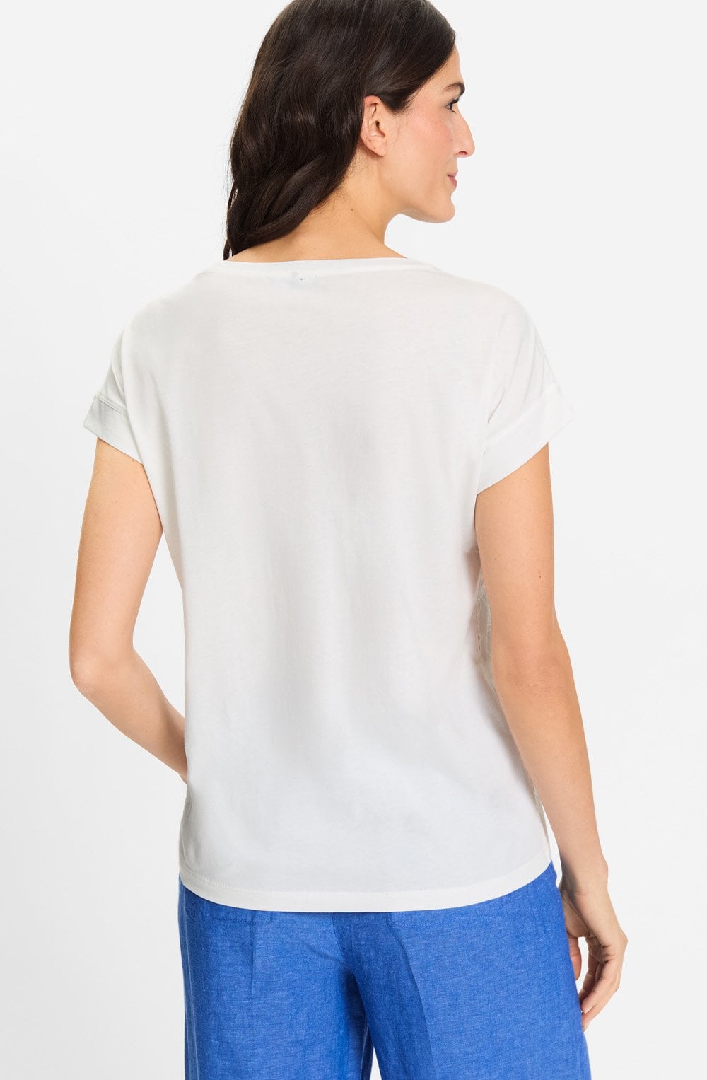 White Floral Embroidered Cosima Top