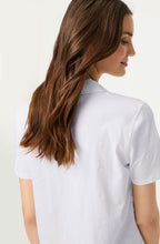 White Floral Embroidery Hannah T-Shirt