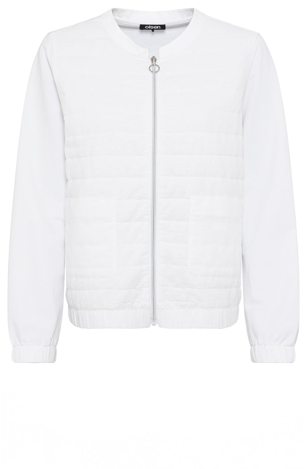 White Henny Fit Jersey Jacket
