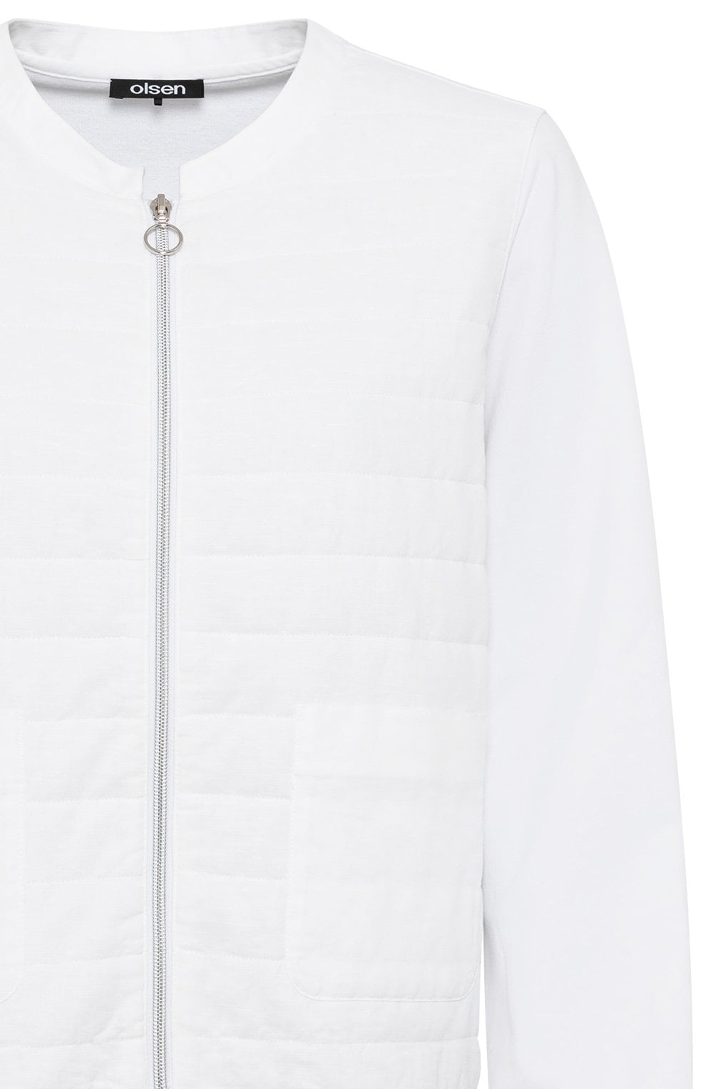 White Henny Fit Jersey Jacket