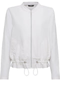 White Jersey and Linen Jacket