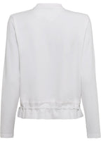 White Jersey and Linen Jacket