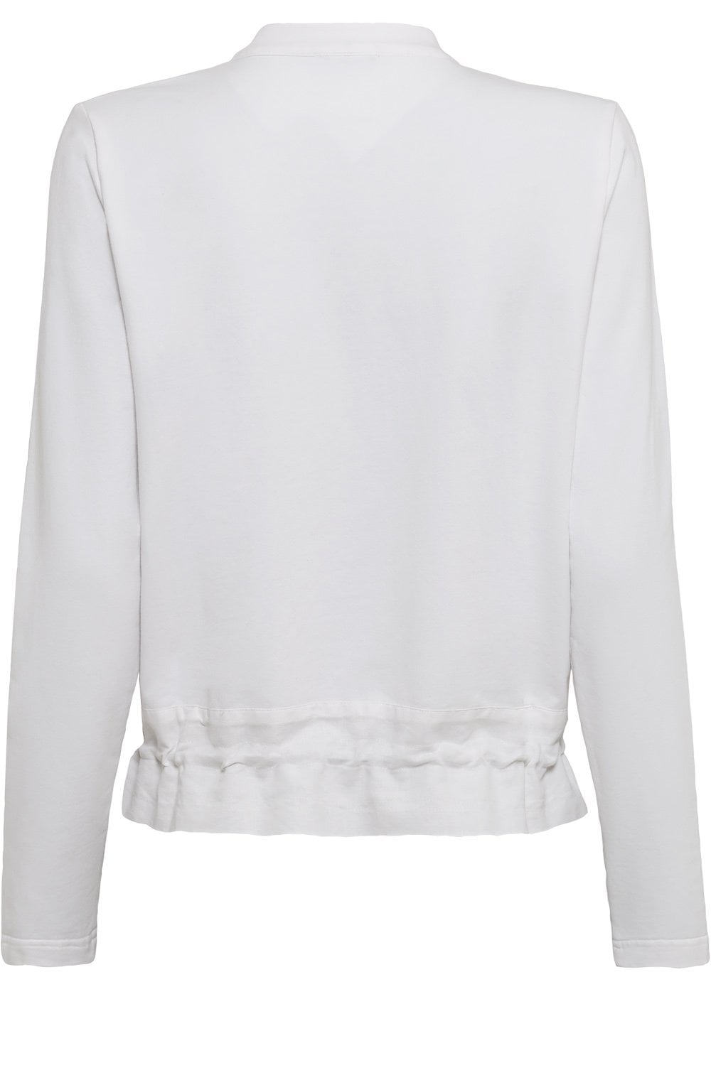 White Jersey and Linen Jacket