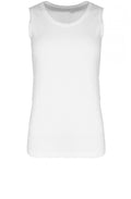 White Jersey Sleeveless Top