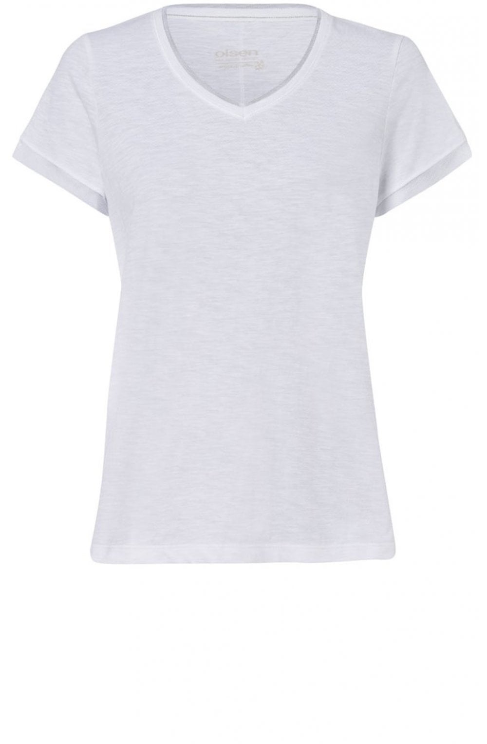 White Jersey T Shirt