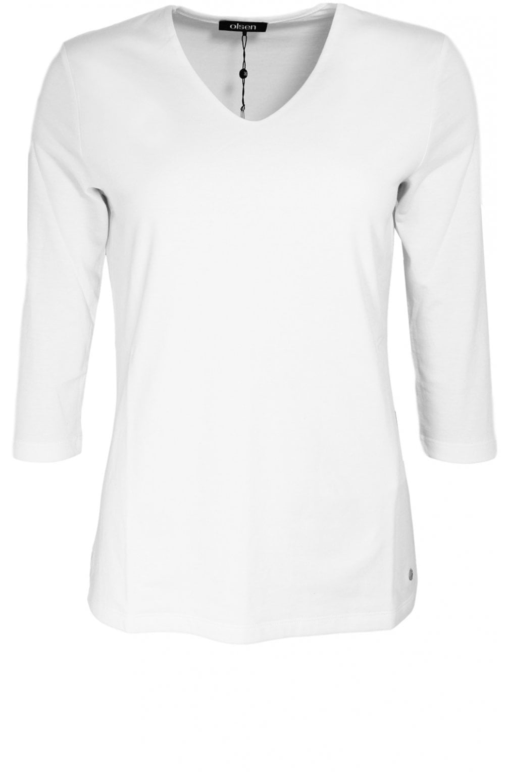 White Jersey Top