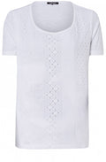 White Lace Detailed T Shirt