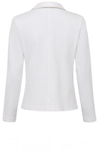 White Linen and Jersey Jacket