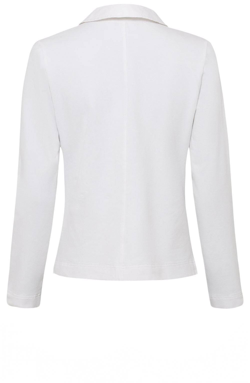 White Linen and Jersey Jacket