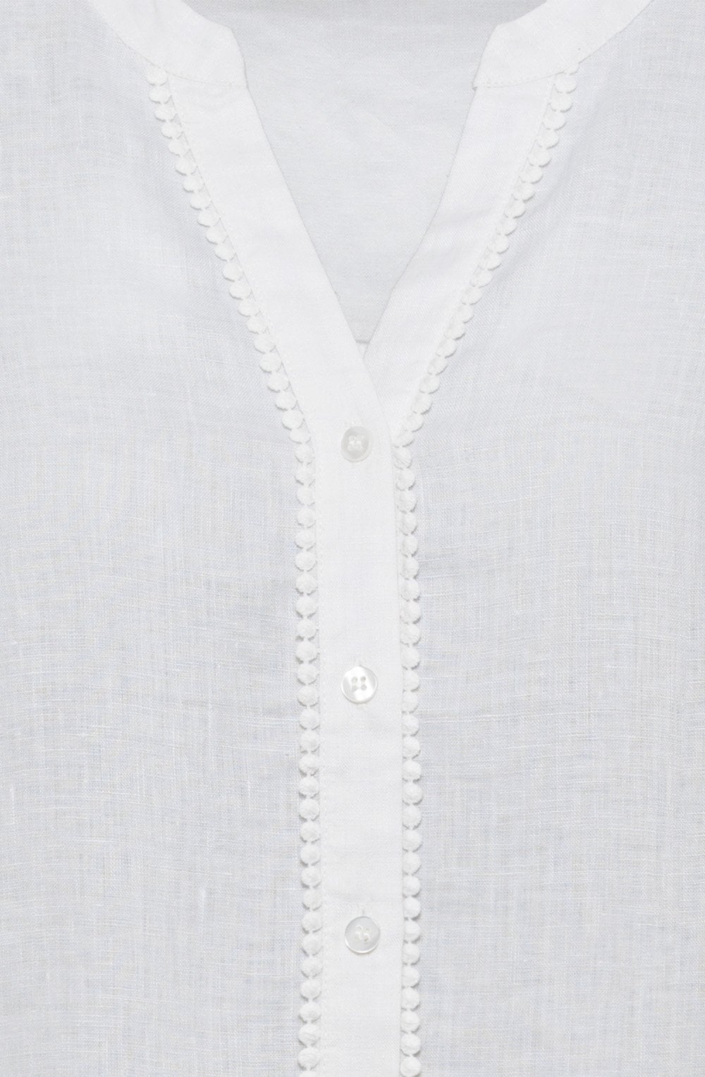 White Linen Tunic Style Shirt