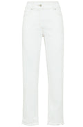 White Mona Ankle Length Jeans