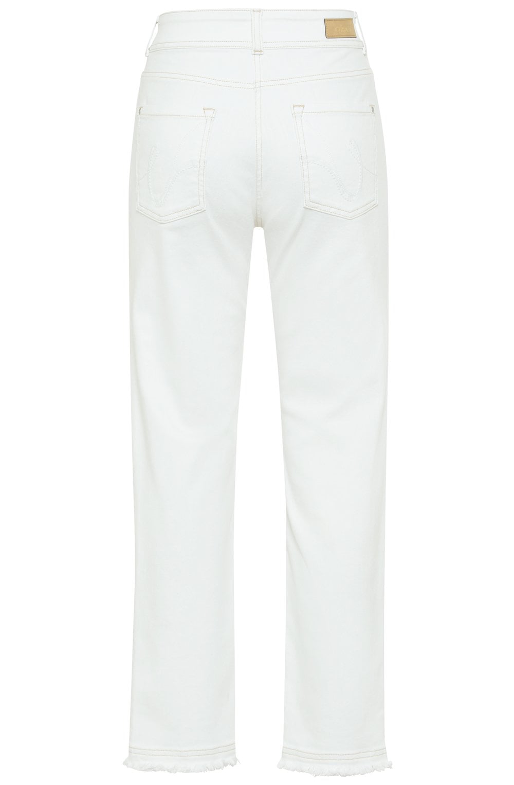 White Mona Ankle Length Jeans