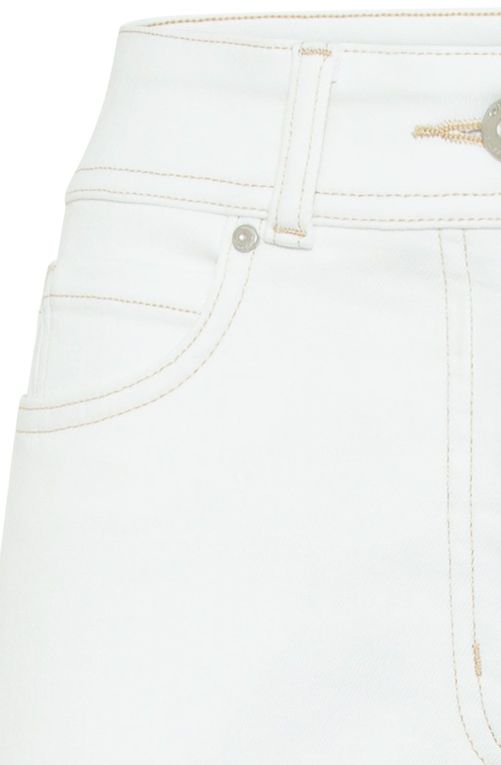 White Mona Ankle Length Jeans