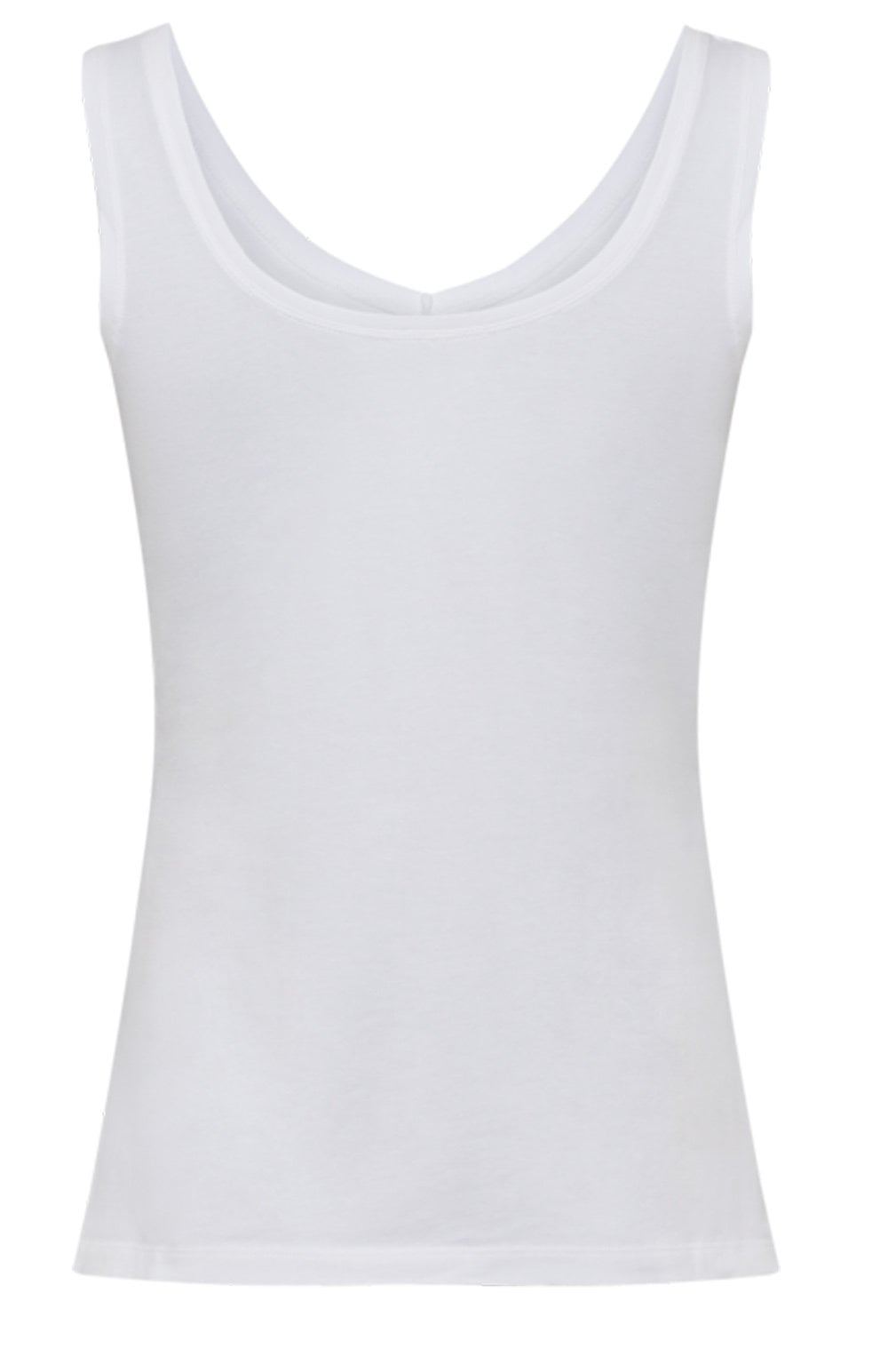 White Reversible Jersey Vest Top