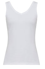 White Reversible Jersey Vest Top