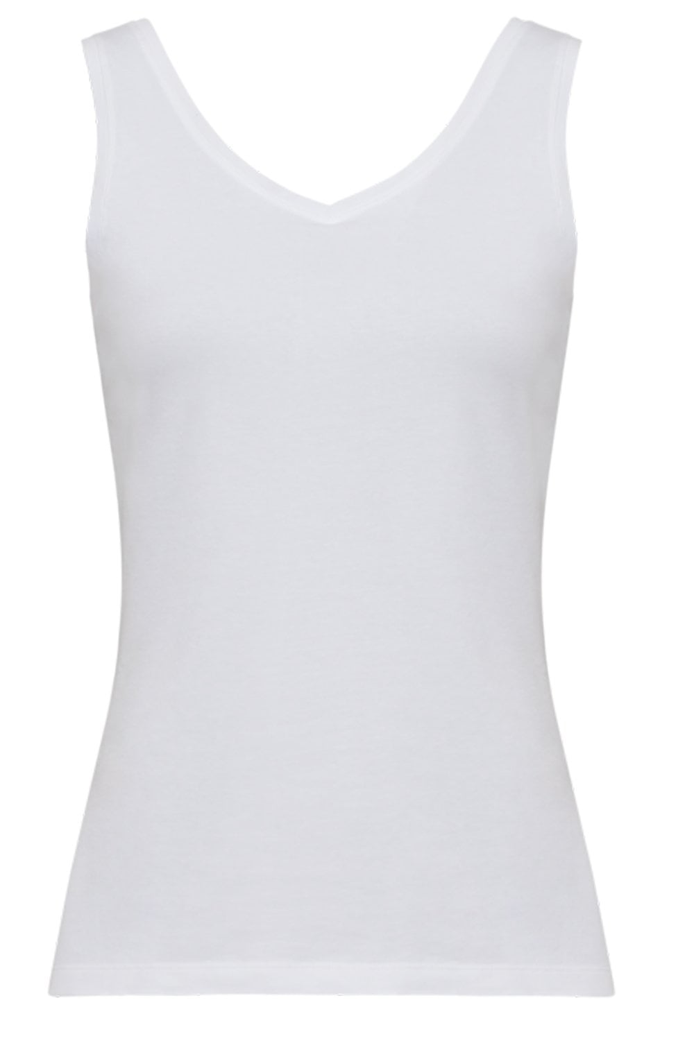 White Reversible Jersey Vest Top