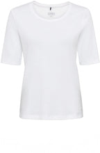 White Round Neck Edda T Shirt