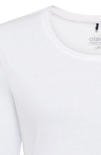 White Round Neck Edda T Shirt