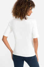 White Round Neck Edda T Shirt