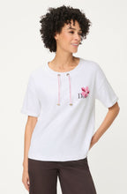 White Short Sleeved Cora Sweatshirt