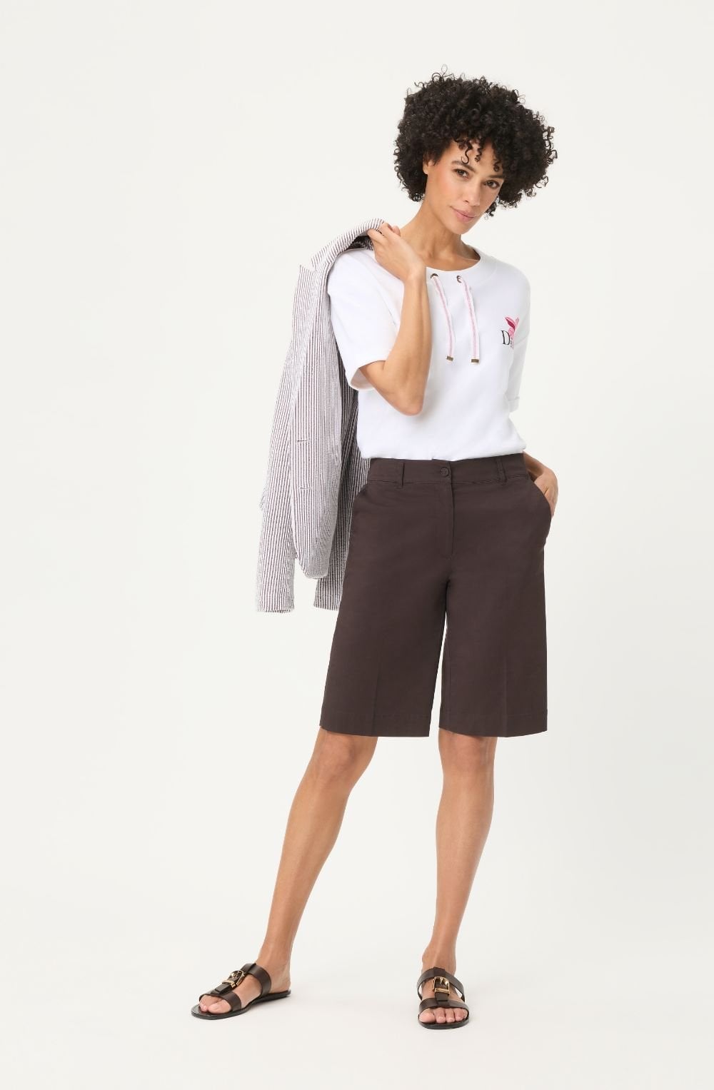 White Short Sleeved Cora Sweatshirt