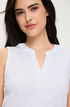 White Sleeveless Edda Top