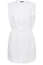 White Sleeveless Linen Tunic