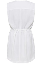 White Sleeveless Linen Tunic