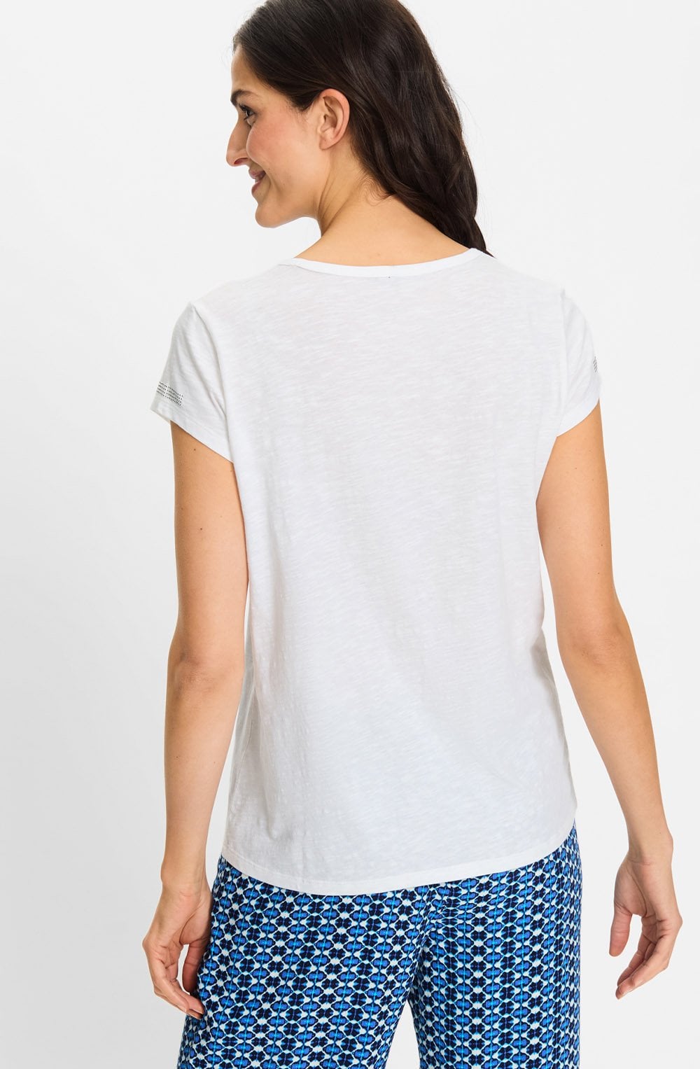 White Sunrise Resort Embossed Hannah T Shirt