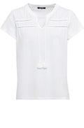 White Tunic Style Jersey T Shirt