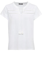 White Tunic Style Jersey T Shirt