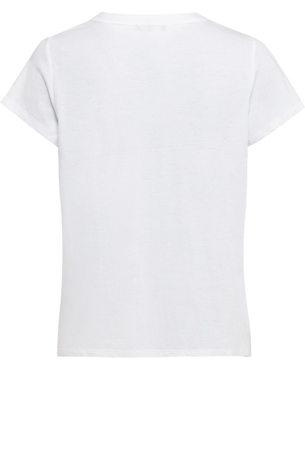 White Tunic Style Jersey T Shirt