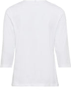 White V Neck and Sleeved Top