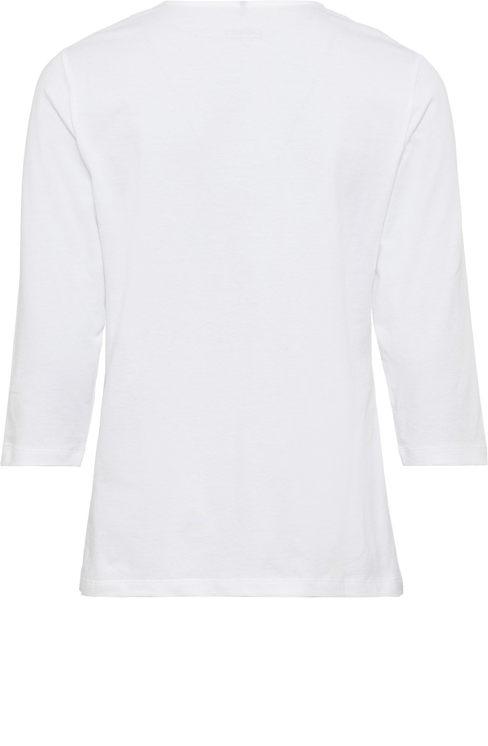 White V Neck and Sleeved Top
