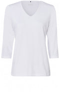 White V Neck Jersey Top