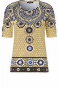 Yellow Bold Print T Shirt