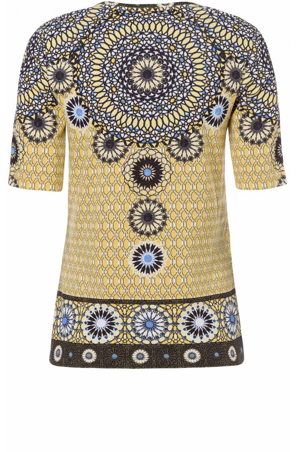 Yellow Bold Print T Shirt