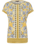 Yellow Floral Print Top