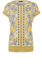 Yellow Floral Print Top