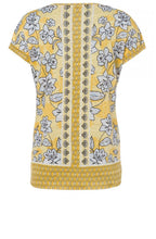 Yellow Floral Print Top