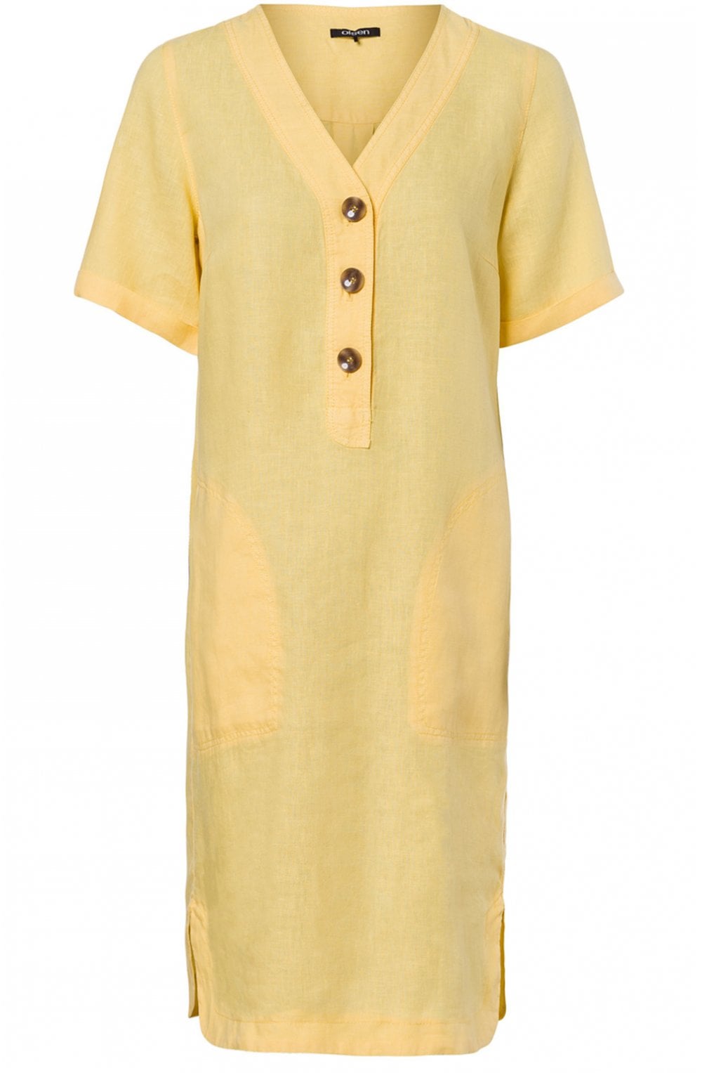 Yellow Linen Dress