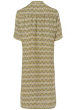 Yellow Patterned Linen Dress